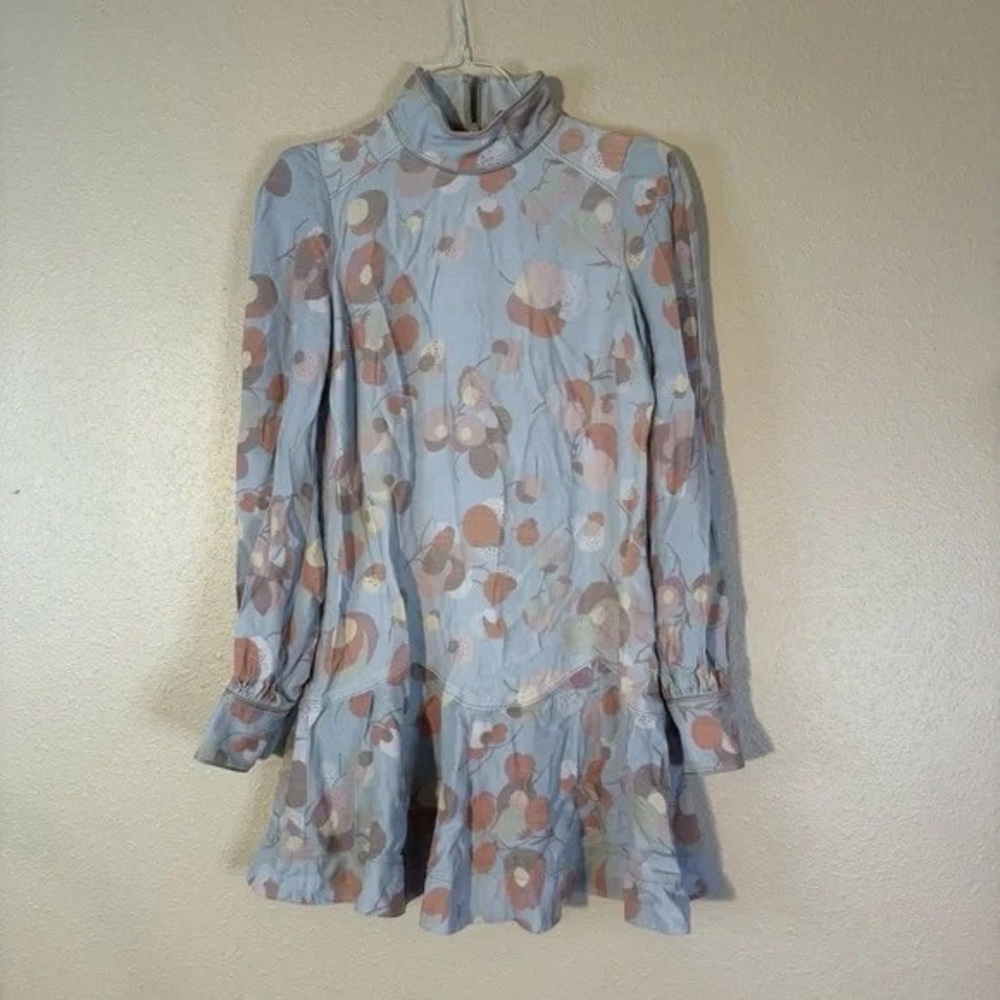 Marc Jacobs Blue and Pink Floral Mini Dress
